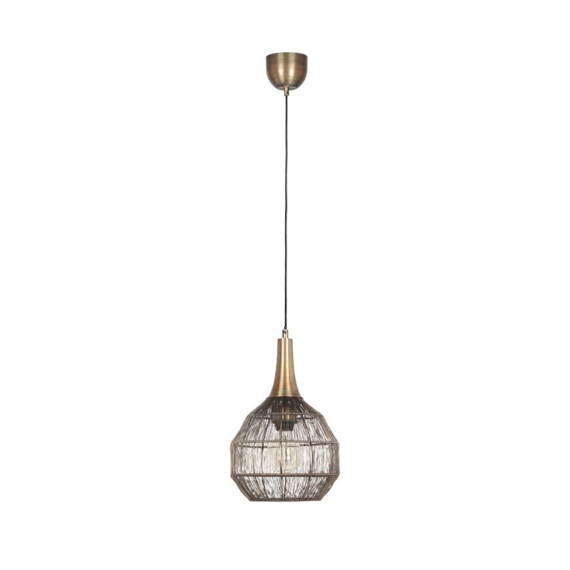 - Soraya - Old Brass Mesh Pendant ∅ 26 cm Trio-365430104 - Soraya - Old Brass Mesh Pendant ∅ 26 cm