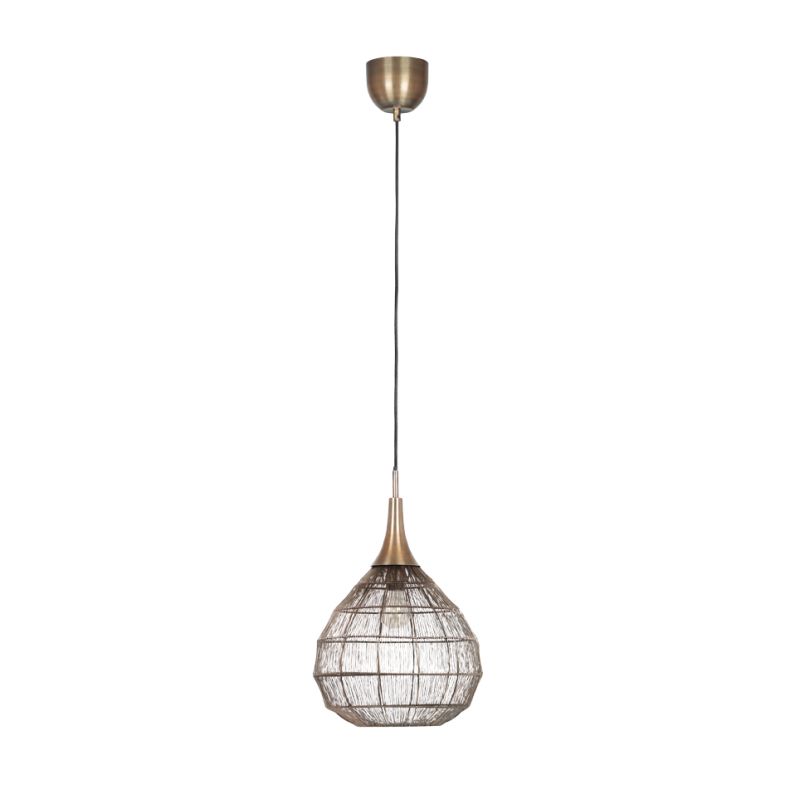 - Soraya - Old Brass Mesh Pendant ∅ 42 cm Trio-365440104 - Soraya - Old Brass Mesh Pendant ∅ 42 cm