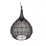 Soraya - Matt Black Mesh Pendant ∅ 42 cm Soraya - Matt Black Mesh Pendant ∅ 42 cm