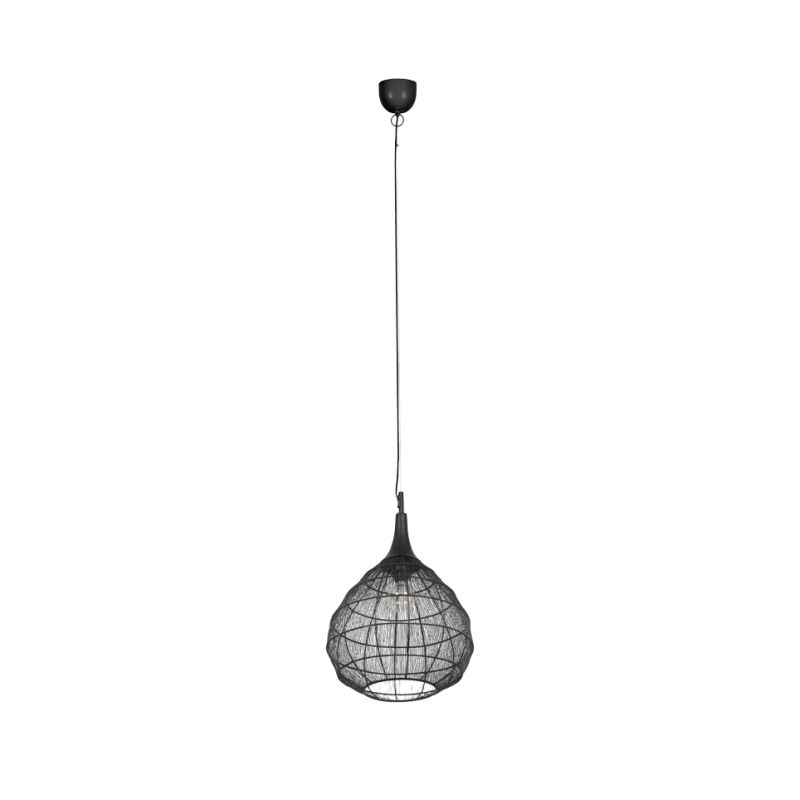 - Soraya - Matt Black Mesh Pendant ∅ 42 cm Trio-365440132 - Soraya - Matt Black Mesh Pendant ∅ 42 cm