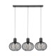 - Gila - Matt Black 3 Light over Island Fitting Trio-365700332 - Gila - Matt Black 3 Light over Island Fitting