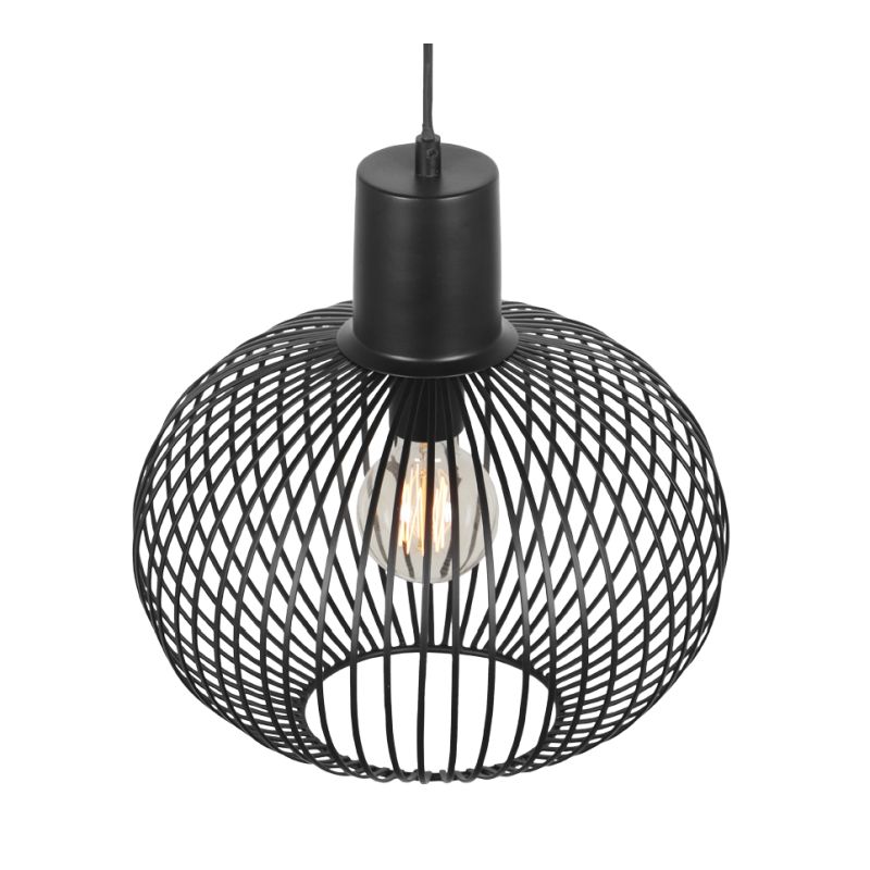 - Gila - Matt Black Pendant ∅ 33 cm Trio-365790132 - Gila - Matt Black Pendant ∅ 33 cm