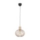 Ceiling Lights - Gila - Matt Black Pendant with Sand Shade ∅ 33 cm Trio-365790166 - Gila - Matt Black Pendant with Sand Shade ∅ 33 cm