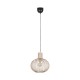 Ceiling Lights - Gila - Matt Black Pendant with Sand Shade ∅ 33 cm Trio-365790166 - Gila - Matt Black Pendant with Sand Shade ∅ 33 cm