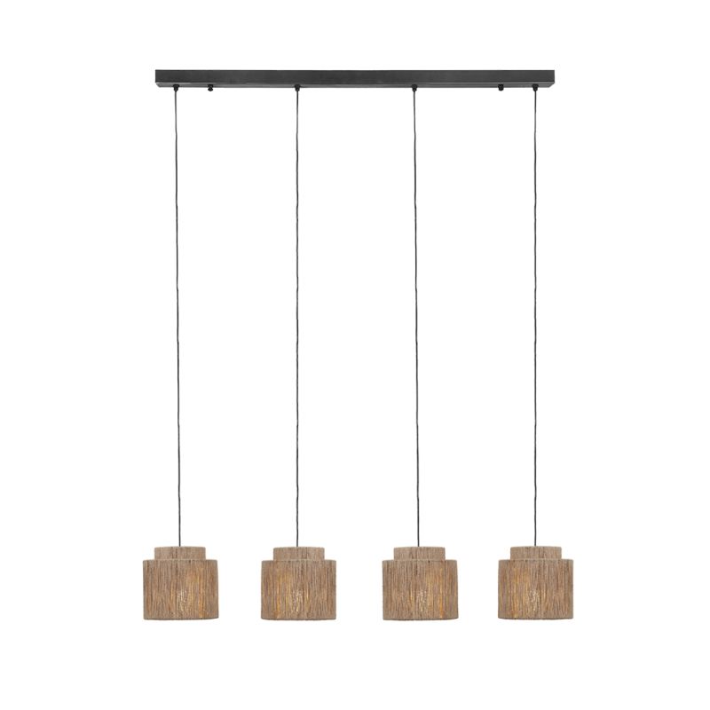 - Smilla - Black over Island Fitting with Natural Jute Trio-366800436 - Smilla - Black over Island Fitting with Natural Jute