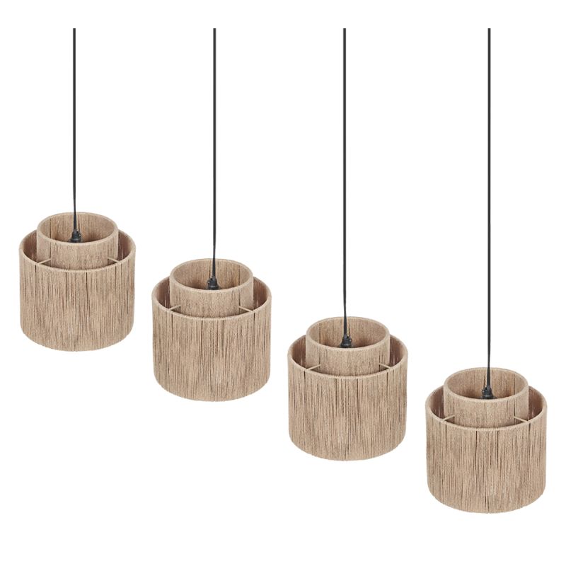 - Smilla - Black over Island Fitting with Natural Jute Trio-366800436 - Smilla - Black over Island Fitting with Natural Jute