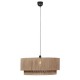 Trio-366890136 - Smilla - Black Pendant with Natural Jute