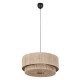 Trio-366890136 - Smilla - Black Pendant with Natural Jute