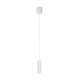 Trio-367700131 - Soka - Matt White Ribbed Pendant