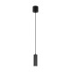 Trio-367700132 - Soka - Matt Black Ribbed Pendant