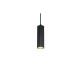 Trio-367700132 - Soka - Matt Black Ribbed Pendant