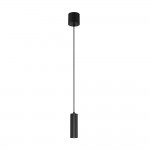 Soka - Matt Black Ribbed Pendant