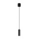 Trio-367700132 - Soka - Matt Black Ribbed Pendant