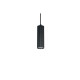 Trio-367700132 - Soka - Matt Black Ribbed Pendant