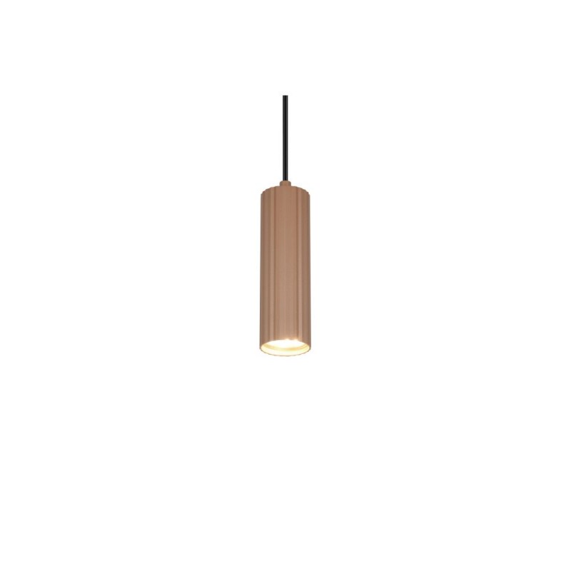 Trio-367700165 - Soka - Coffee & Warm Grey Ribbed Pendant