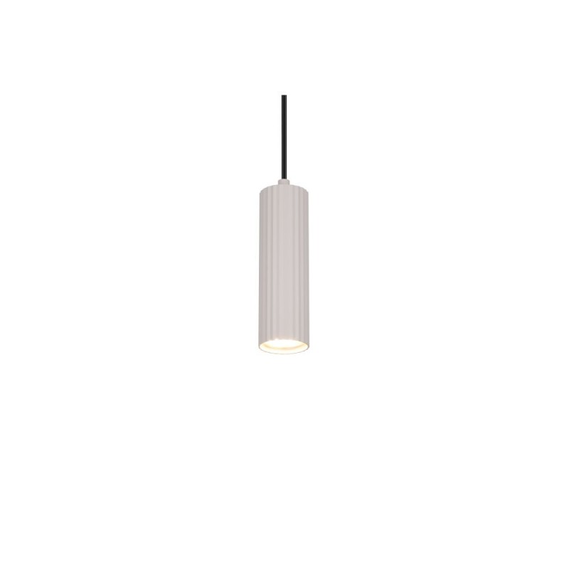 Trio-367700176 - Soka - Warm Grey Ribbed Pendant