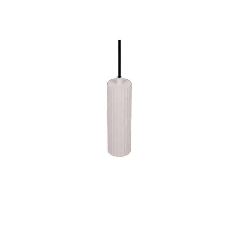 Trio-367700176 - Soka - Warm Grey Ribbed Pendant