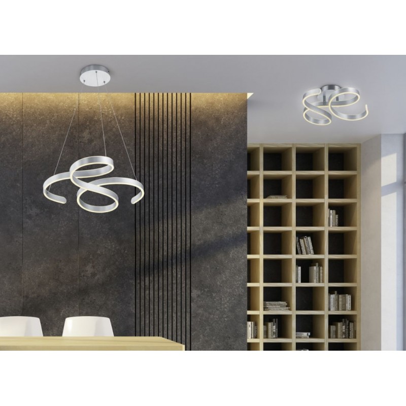 - Francis - Brushed Aluminium LED Pendant Trio-371310105 - Francis - Brushed Aluminium LED Pendant