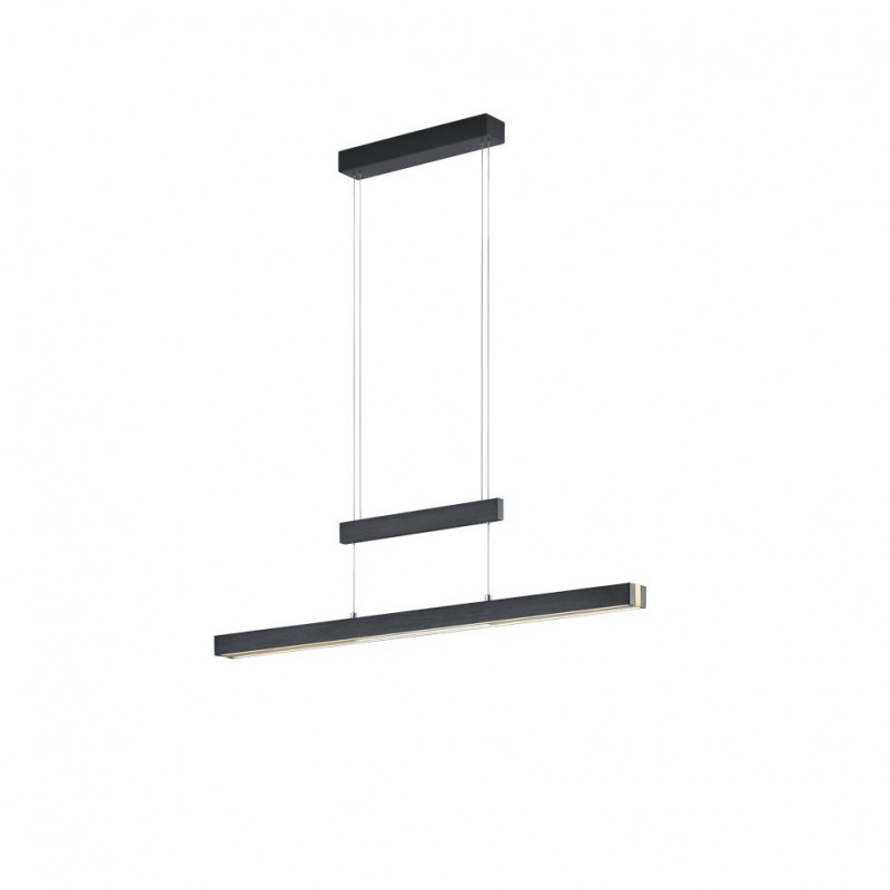 Kitchen Lights - Trajan - Matt Black & Matt Brass CCT Linear Profile Trio-375310502 - Trajan - Matt Black & Matt Brass CCT Linear Profile