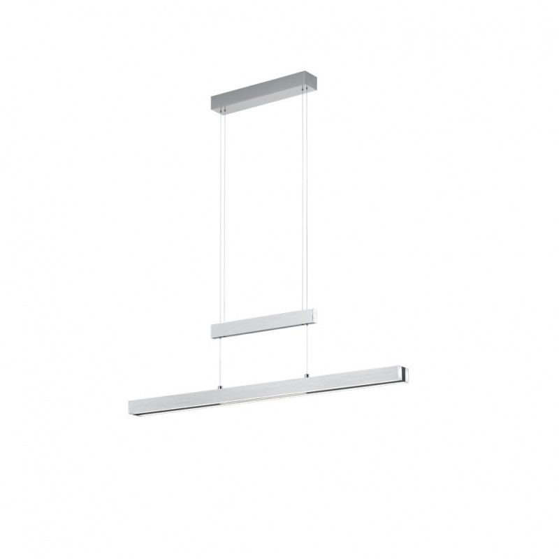 Kitchen Lights - Trajan - Brushed Aluminium & Matt Black CCT Linear Profile Trio-375310505 - Trajan - Brushed Aluminium & Matt Black CCT Linear Profile