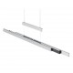 Kitchen Lights - Trajan - Brushed Aluminium & Matt Black CCT Linear Profile Trio-375310505 - Trajan - Brushed Aluminium & Matt Black CCT Linear Profile