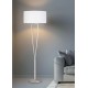 - Paris II - Matt Nickel Floor Lamp with White Shade Trio-400200107 - Paris II - Matt Nickel Floor Lamp with White Shade