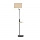 - Claas - Matt Black USB Floor Lamp with Grey Shade Trio-400400132 - Claas - Matt Black USB Floor Lamp with Grey Shade