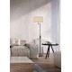- Claas - Matt Black USB Floor Lamp with Grey Shade Trio-400400132 - Claas - Matt Black USB Floor Lamp with Grey Shade