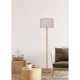 Trio-401200101 - Korba - Wooden Floor Lamp with White Shade