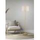 Trio-401200101 - Korba - Wooden Floor Lamp with White Shade