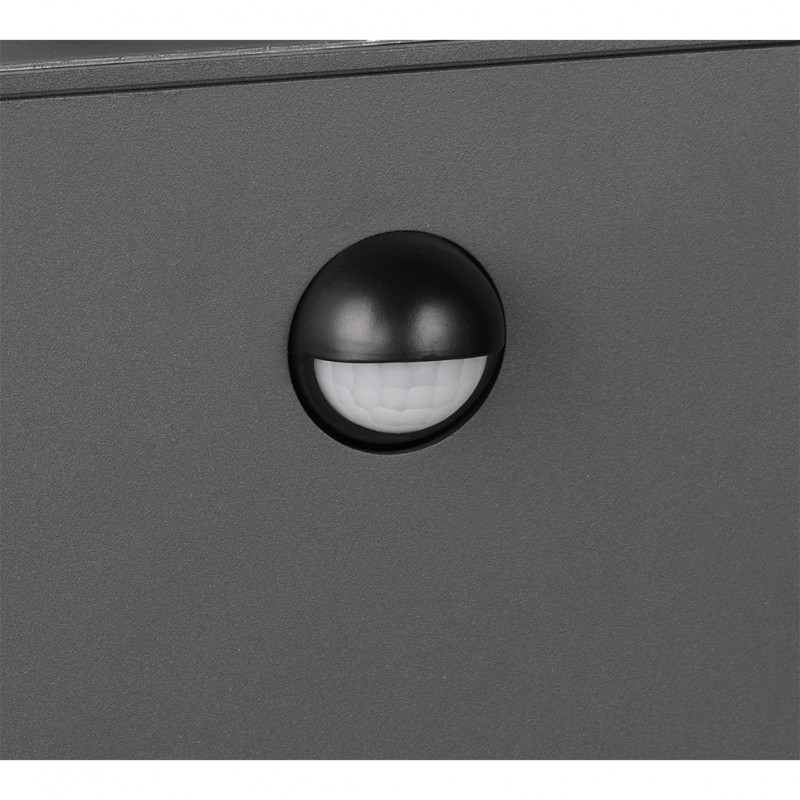- Garonne - Anthracite PIR Bollard with Clear Glass Trio-401869142 - Garonne - Anthracite PIR Bollard with Clear Glass