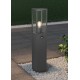 - Garonne - Anthracite PIR Bollard with Clear Glass Trio-401869142 - Garonne - Anthracite PIR Bollard with Clear Glass
