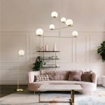 Pure - Matt Brass Floor Lamp with White Glass Pure - Matt Brass Floor Lamp with White Glass