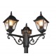 - Livenza - Traditional Matt Black 3 Light Post Trio-405760332 - Livenza - Traditional Matt Black 3 Light Post