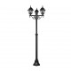 - Livenza - Traditional Matt Black 3 Light Post Trio-405760332 - Livenza - Traditional Matt Black 3 Light Post
