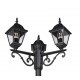 - Livenza - Traditional Matt Black 3 Light Post Trio-405760332 - Livenza - Traditional Matt Black 3 Light Post