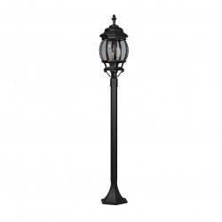 Elvo - Traditional Black Post with Clear Glass Elvo - Traditional Black Post with Clear Glass
