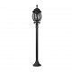 - Elvo - Traditional Black Post with Clear Glass Trio-406960132 - Elvo - Traditional Black Post with Clear Glass
