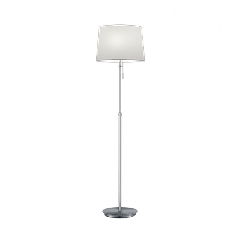 - Lyon - Matt Nickel 3 Light Floor Lamp with White Shade Trio-409100307 - Lyon - Matt Nickel 3 Light Floor Lamp with White Shade