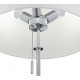 - Lyon - Matt Nickel 3 Light Floor Lamp with White Shade Trio-409100307 - Lyon - Matt Nickel 3 Light Floor Lamp with White Shade