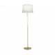 Table & Floor Lamp - Lyon - Matt Brass 3 Light Floor Lamp with White Shade Trio-409100308 - Lyon - Matt Brass 3 Light Floor Lamp with White Shade