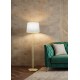Table & Floor Lamp - Lyon - Matt Brass 3 Light Floor Lamp with White Shade Trio-409100308 - Lyon - Matt Brass 3 Light Floor Lamp with White Shade