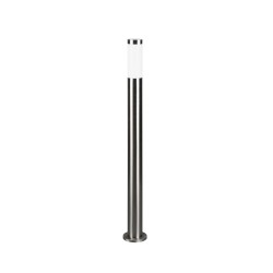 Trioto - Matt Nickel Bollard with White Diffuser