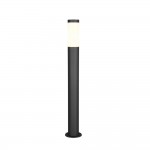 Trioto - Matt Black Bollard with White Diffuser
