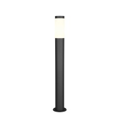 Trioto - Matt Black Bollard with White Diffuser