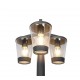 Trio-411060342 - Cavado - Anthracite 3 Light Post with Clear Diffuser
