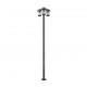 Trio-411060342 - Cavado - Anthracite 3 Light Post with Clear Diffuser
