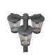 Trio-411060342 - Cavado - Anthracite 3 Light Post with Clear Diffuser