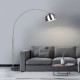 - Argentina - Nickel & Black Marble Floor Lamp Trio-411700107 - Argentina - Nickel & Black Marble Floor Lamp