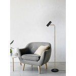 Marley - Matt Black & Matt Brass Floor Lamp Marley - Matt Black & Matt Brass Floor Lamp
